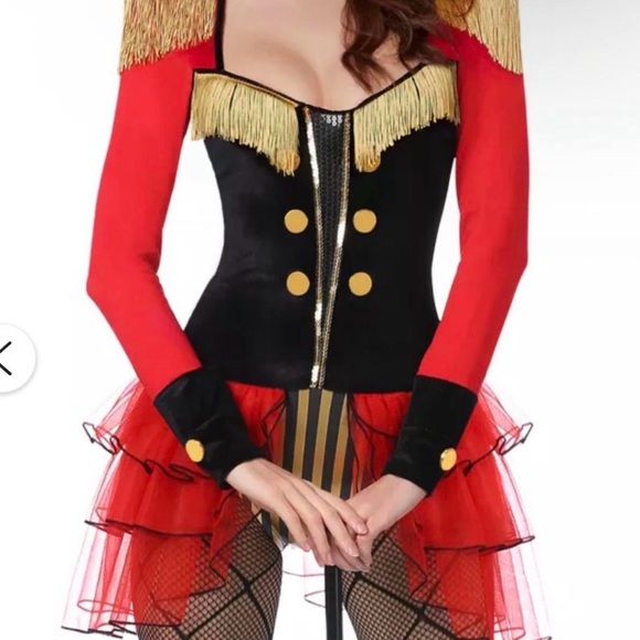 Ringmaster Kids Costume - Red and Black - Picture 2 of 4
